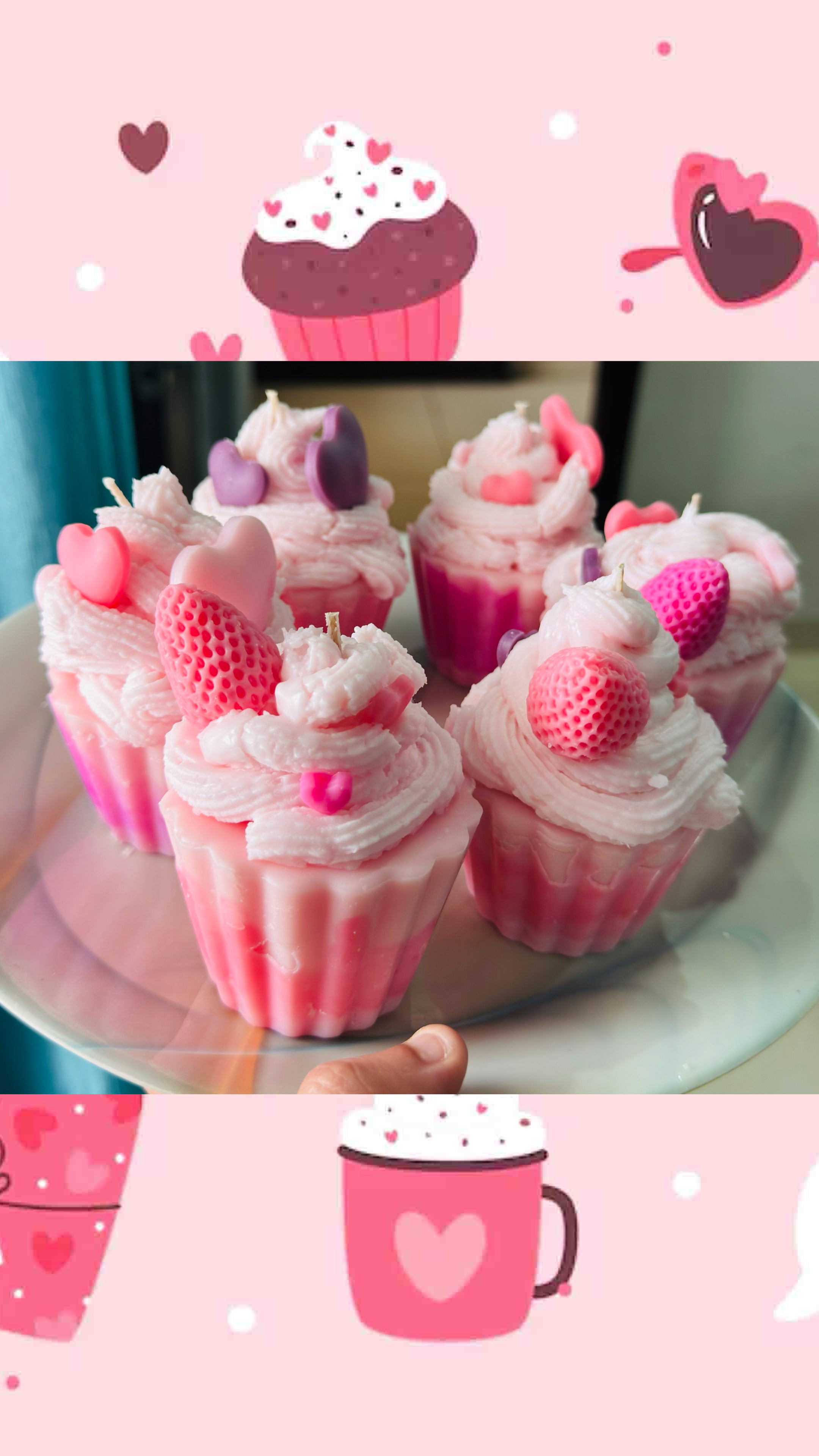 Too Sweet To Eat — Cupcake Candle💕