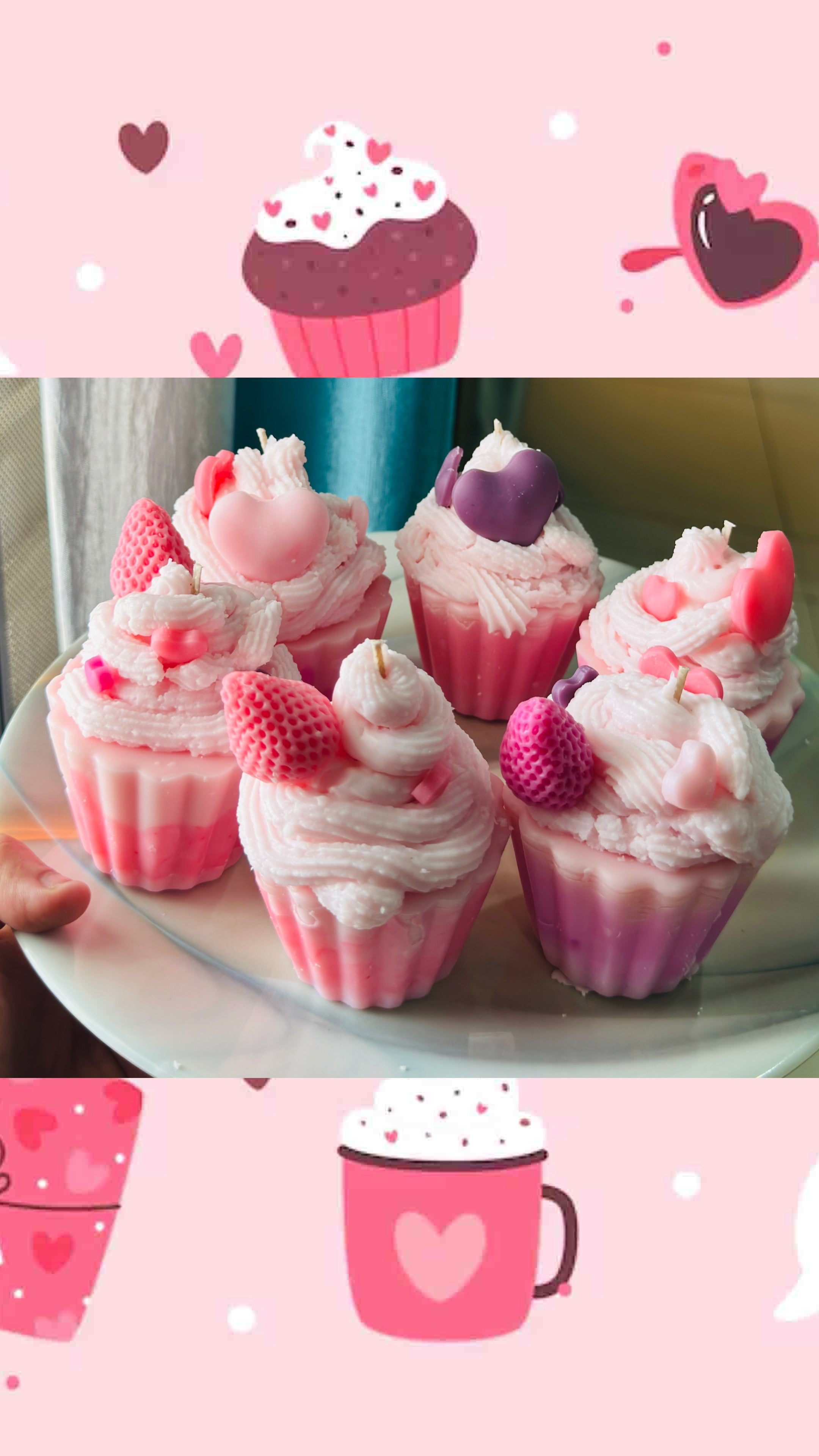 Too Sweet To Eat — Cupcake Candle💕