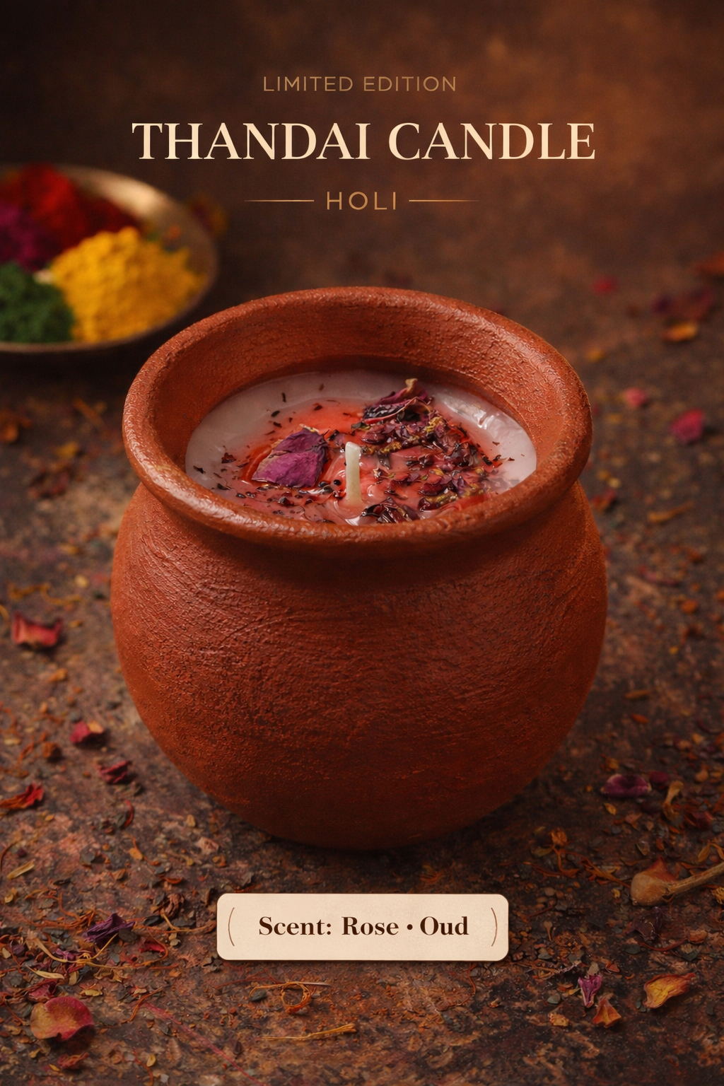 Rose Thandai Candle